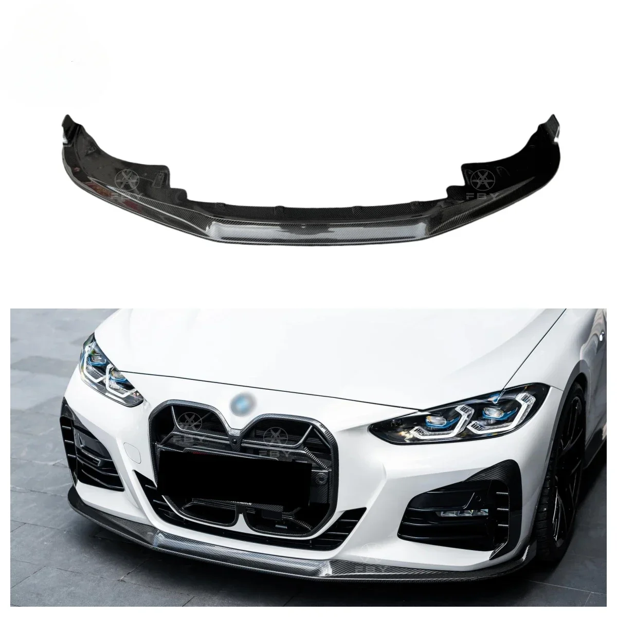 

High Quality KB Style Carbon Fiber Front Bumper Lip For 4 Series G22 2020+