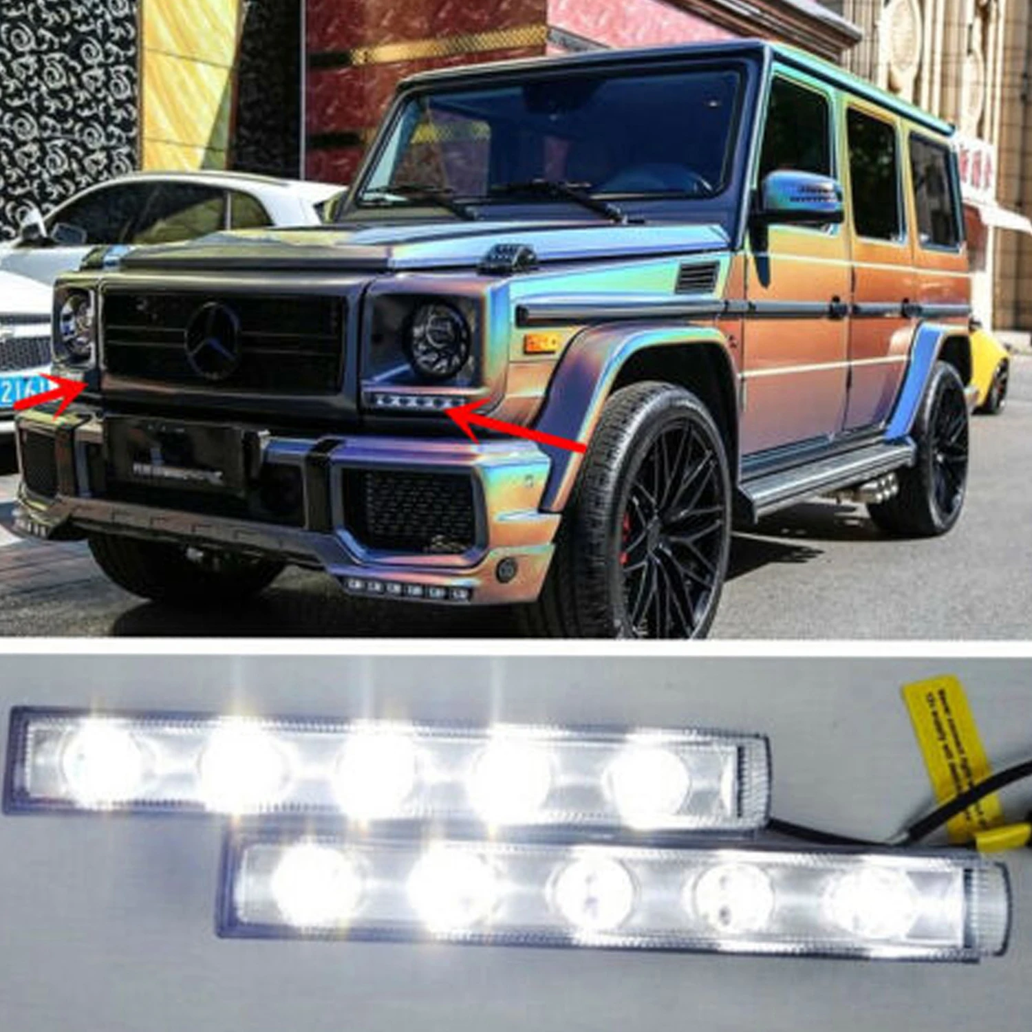 

W463 LED Daytime Running Light for Mercedes Benz G-class G500 G65 04-18