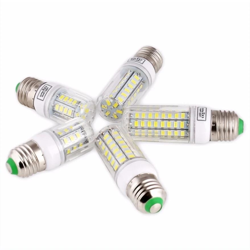 

SMD 5730 Lampada Led 220V E27 E14 G9 GU10 B22 Led corn light bulb 24 36 48 56 69 72leds christmas chandelier candle lighting