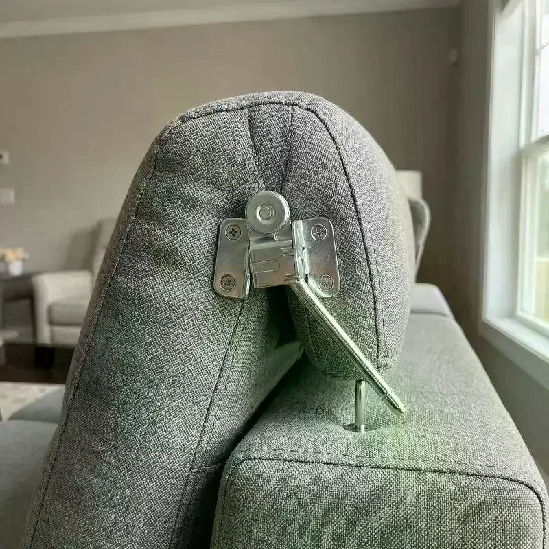 2Pcs Lazy Sofa Hardware Parts Headrest Folding 105-135mm Lift Up Hinges Height Angle Adjuster Mechanism Furniture Accessories