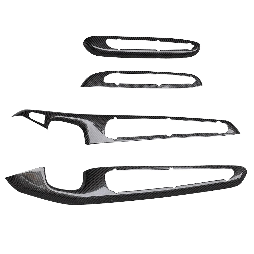 

Car Interior Accessories Carbon Fiber For BMW E46 M3 2DR 1998-2004 Inside Door Handle Trims Auto Styling