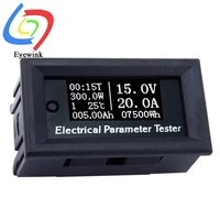 100V/20A 7in1 OLED Multifunction Tester Voltage current Time temperature capacity voltmeter Ammeter electrical meter white