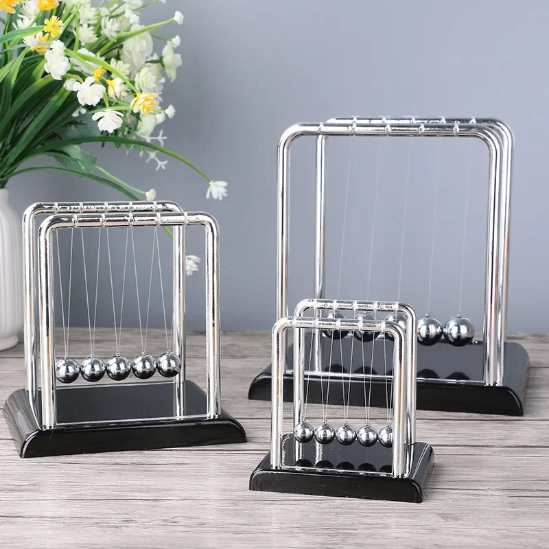 Newton Cradle Balance Steel Balls School Teaching Supplies Physics Science Pendulum Desk Toy Gifts Home Decoration