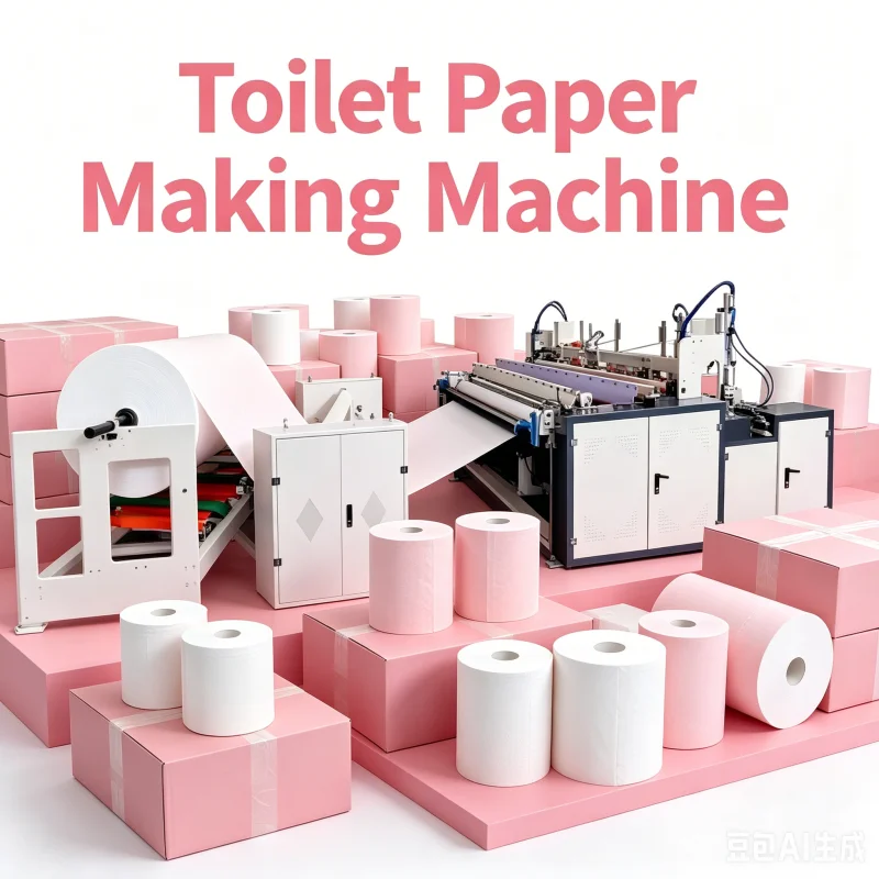 High Capacity Toilet Roll Making Machine with Automatic Tissue Paper Slitting Rewinding Plant From China Supplier