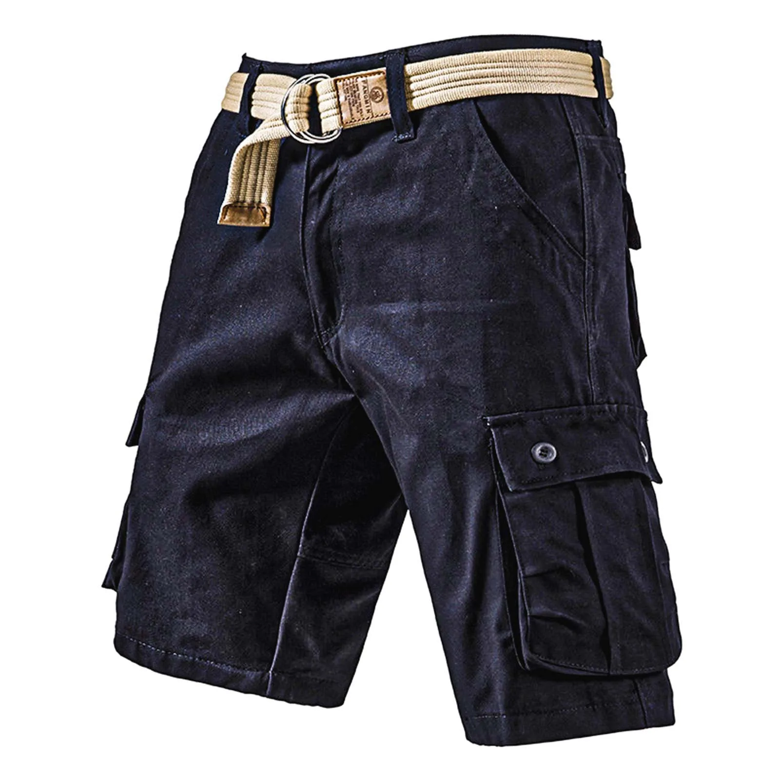 Men's Cool Retro Shorts With Pockets Outdoor Work Shorts With Large Pockets Memory