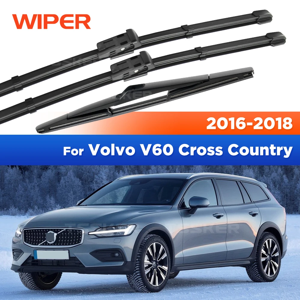 Резиновые щетки стеклоочистителя для Volvo V60 Cross Country 2016-2018 2017 OEM подходят для бесшумных дворников 26 Резиновые щетки стеклоочистителя для Volvo V60 Cross Country 2016-2018 2017 OEM подходят для бесшумных дворников 26