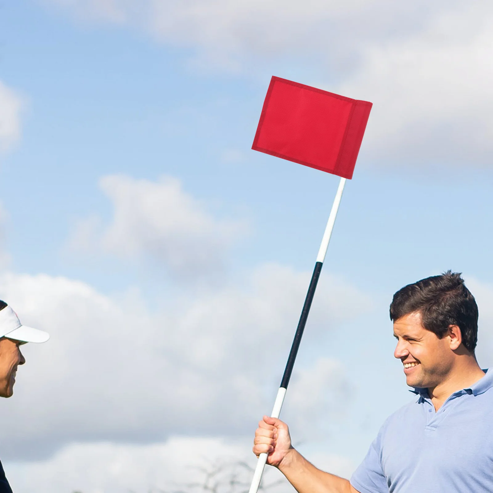 

Golf Flag for Putting Green High Visibility Nylon Accessory Practice Target Portable Training Competition Golf Handicap Flag