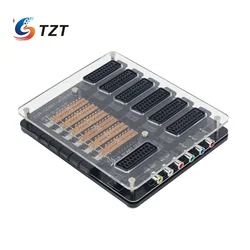 TZT New EUR SCART Manual 6 Input 1 Output Distributor Converter Manual Divider Converting Board Device