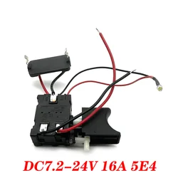 16A DC Electric drill switch dustproof speed control switch FA2-16/1WEK connector 5E4 DC 7.2-24V