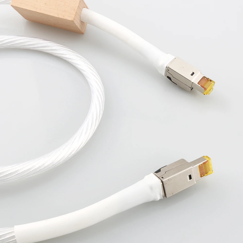 Nordost Odin Ethernet Cable Cat8 Speed Lan Cable RJ45 Network Patch Cable with high purity silver plated conductor