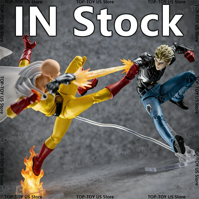 

Коллекционные фигурки KAIYODO Revoltech Amazing Yamaguchi One Punch Man: Сайтама и Генос, подвижные модели из ПВХ, аниме-игрушки