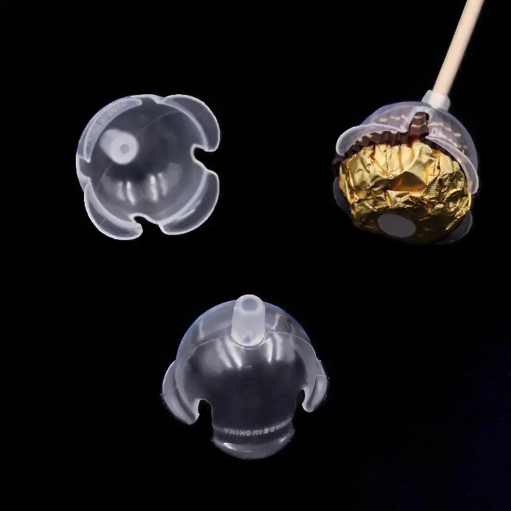 

50Pcs Chocolate Flower Stick Stand Tray Boxes Candy Containers Adjustable Stem Bouquet Holder Plastic Flower Display Stands