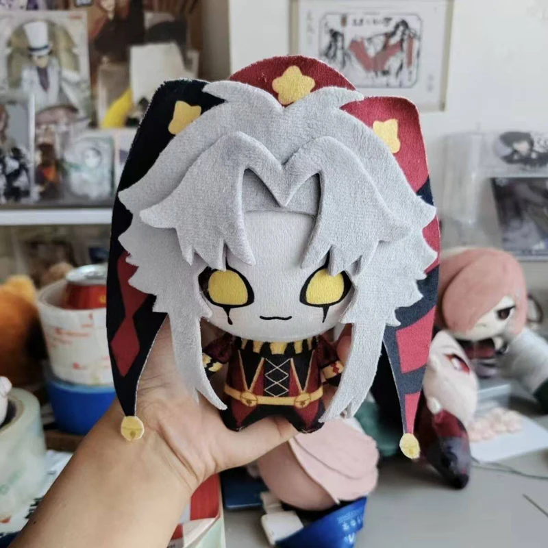 Hot Funny Crying Style Circus Anime Character Pierrot Plush Toys Stuffed Plushie Doll Freak Game Bag Keychain Hanging Pendant gallery 3