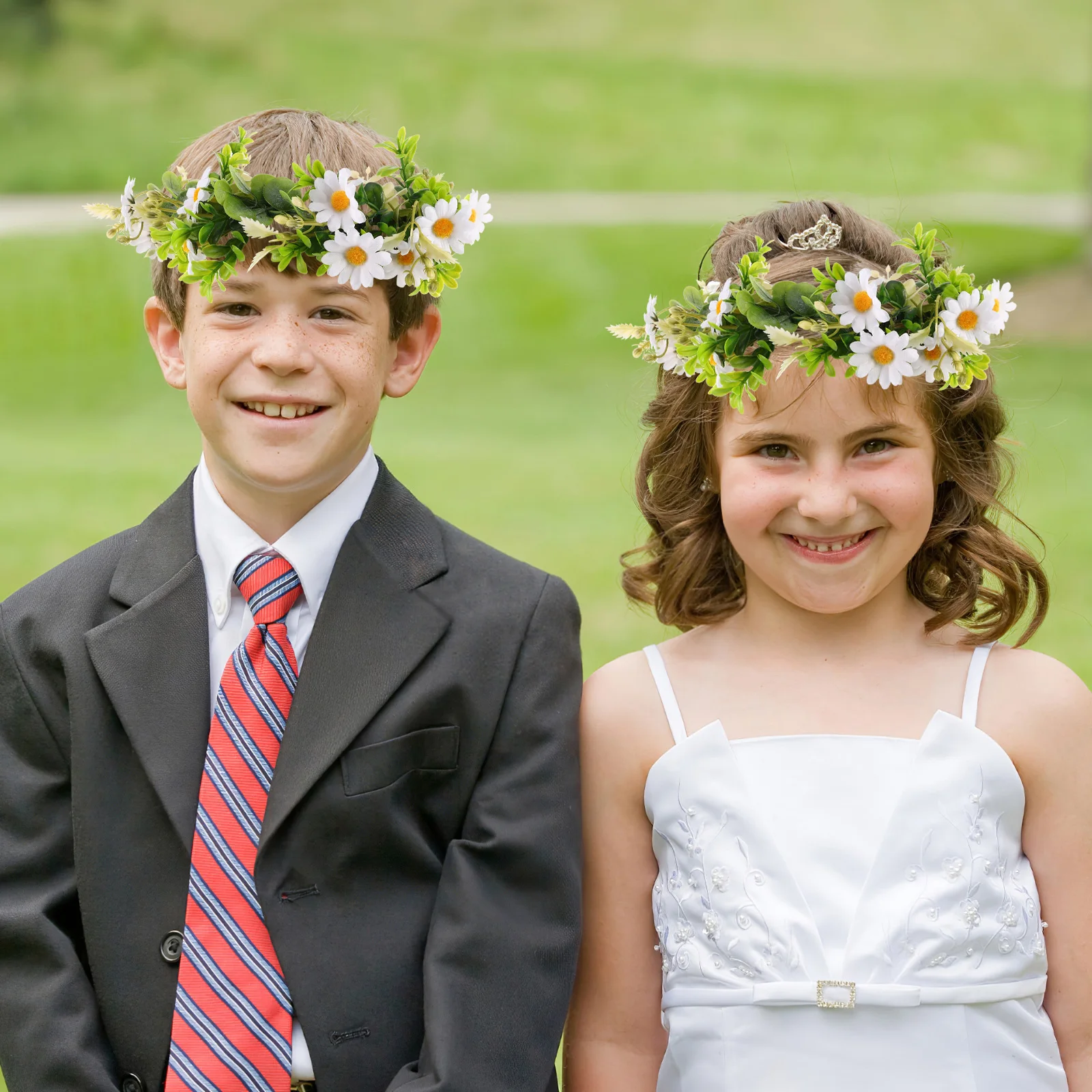 

2pcs Glow Flower Crown Headband Hair Accessories Luminous Garland Wedding Bridal Lightweight Festival Party Wreath