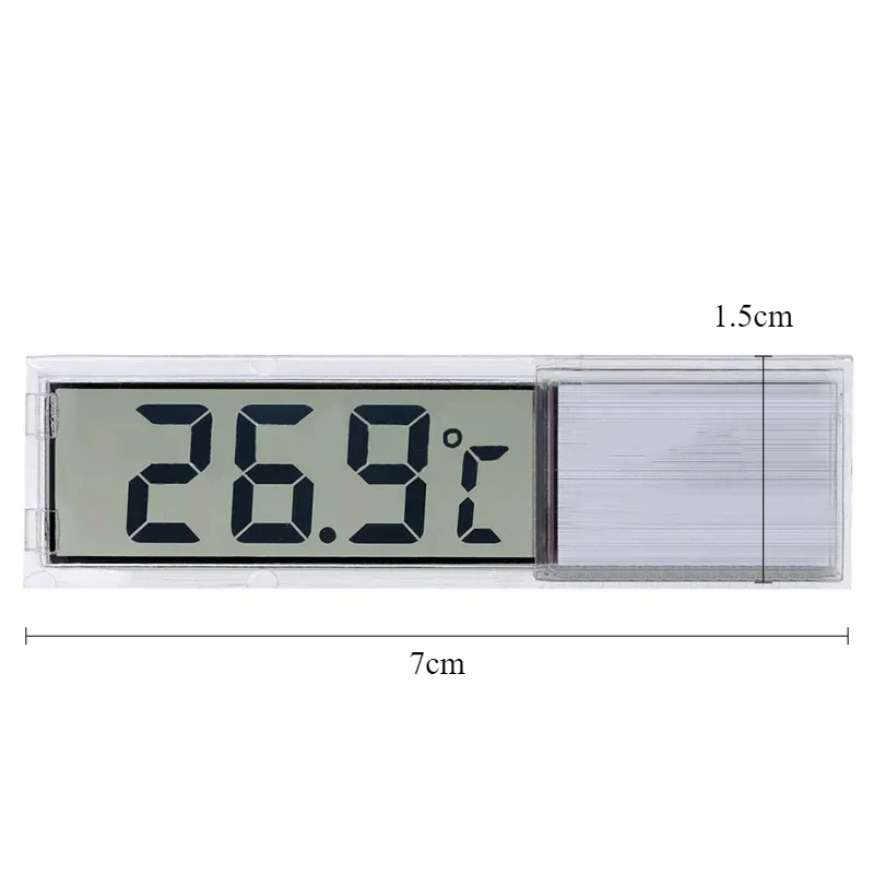 1 Pcs 3D Crystal Thermometer Fish Tank Aquarium Equipment Water Temperature Meter Electronic Induction Type