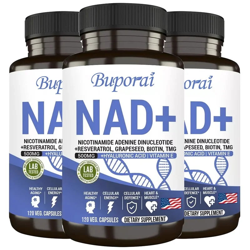 

БАДы с NAD+ - повышение уровня NAD+, поддержка энергии и борьба со старением, способствуют восстановлению клеток