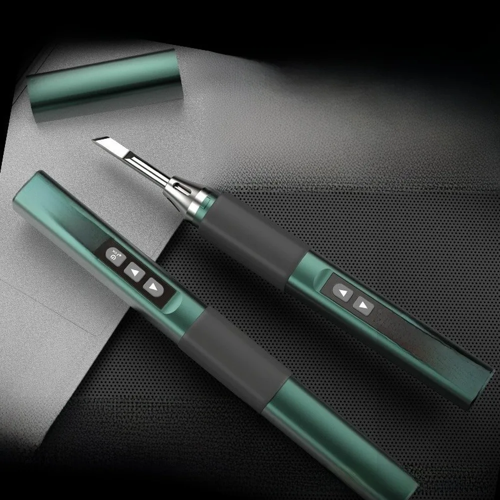 USB C Powered 96W Portable Soldering Pen with HD Display and 3 Button Control for Real Time Temperature Adjustment