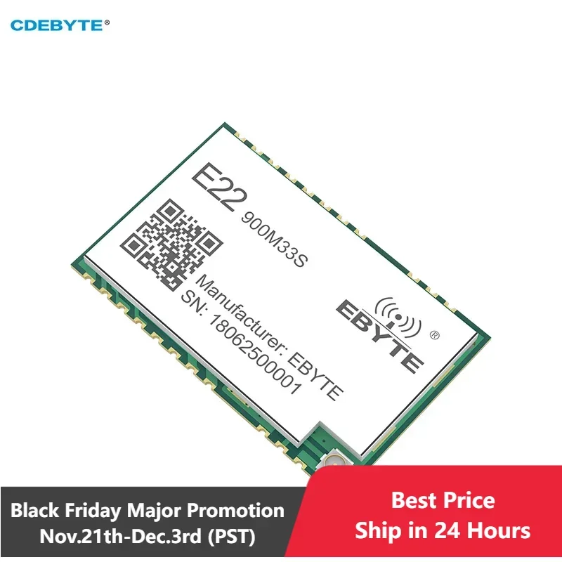 SX1262 LoRa Spread Spectrum 32M High-Precision TCXO Wireless Module 868/915MHz CDEBYTE E22-900M33S SPI 33dBm SMD 16KM Module