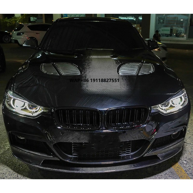 

Carbon Fiber GTR Style Engine Bonnet Hoods Cover for F30 320i 340i Auto Body Kits