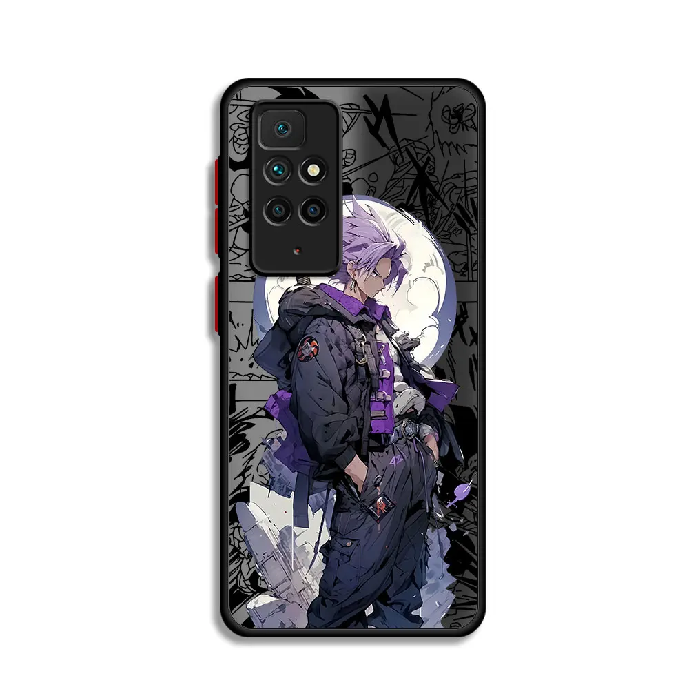 Smoki-kule Son-Gokus etui na telefon do Xiaomi Redmi Note 9 12 13 5G 11S 12S 10S 10 Pro 11 11 12 Hard PC Capa matowe pokrowiec Capa