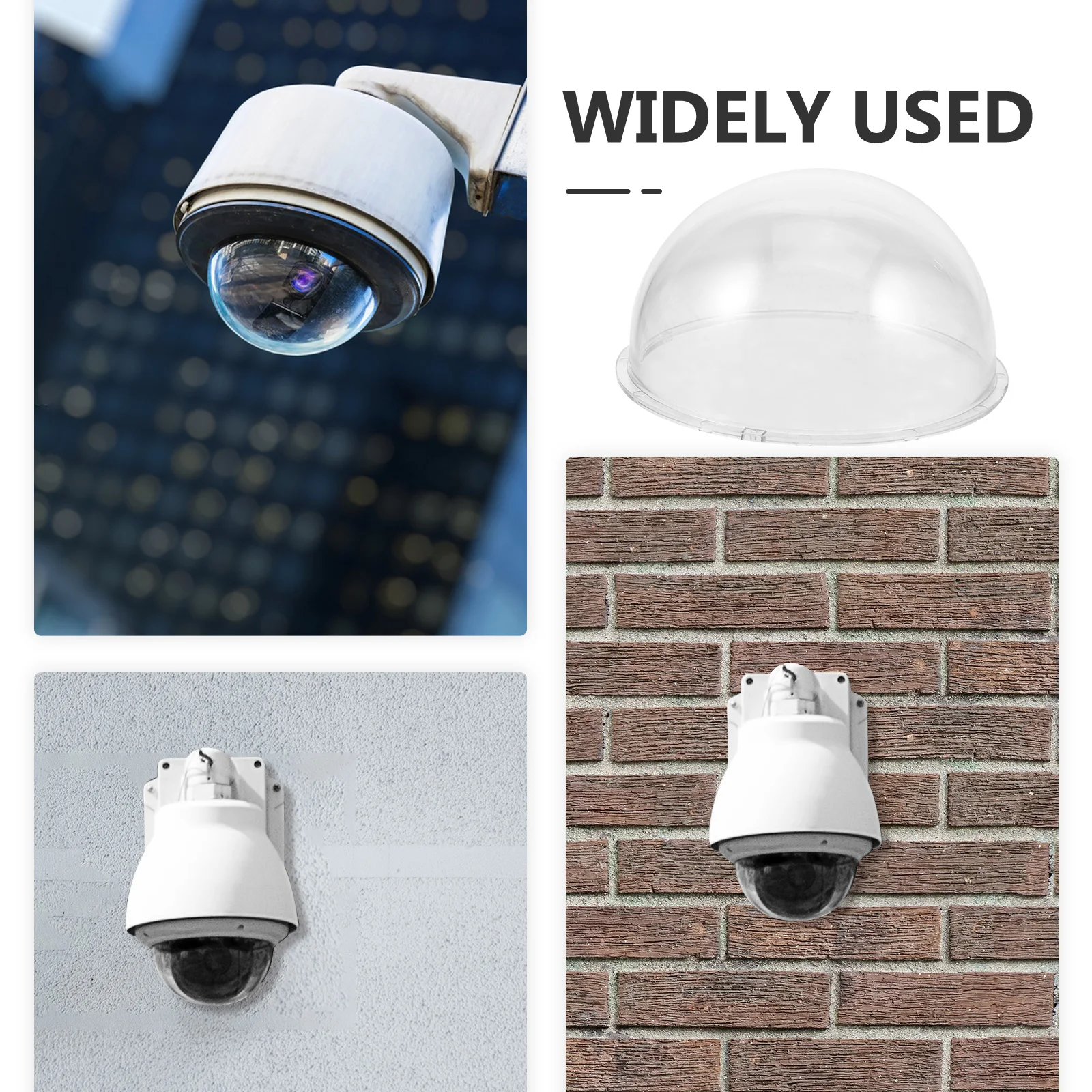 

3.1 Inch Dome Cover Transparent Acrylic Weatherproof Outdoor Rain Protector Security Housing for Indoor