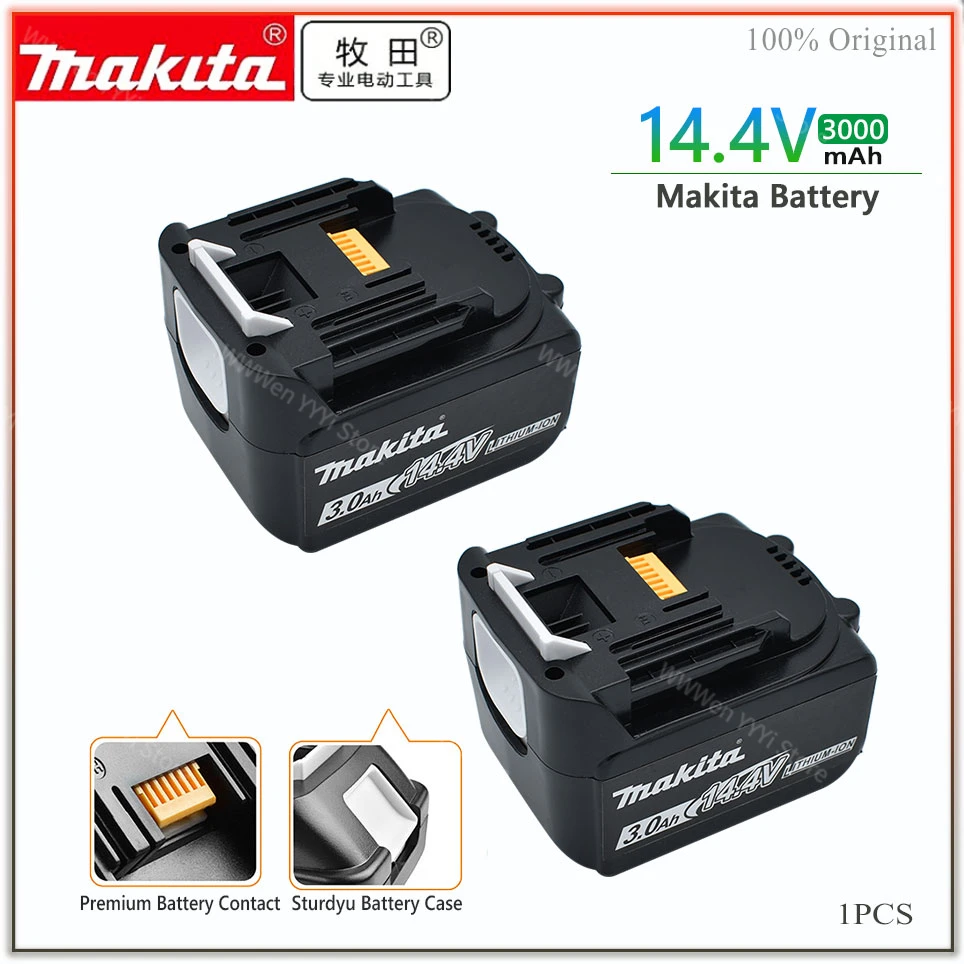 

14.4V Makita 3000mAh BL1430 BL1415 BL1440 196875-4 194558-0 195444-8 3.0Ah 14.4V Makita rechargeable battery for LED indicator