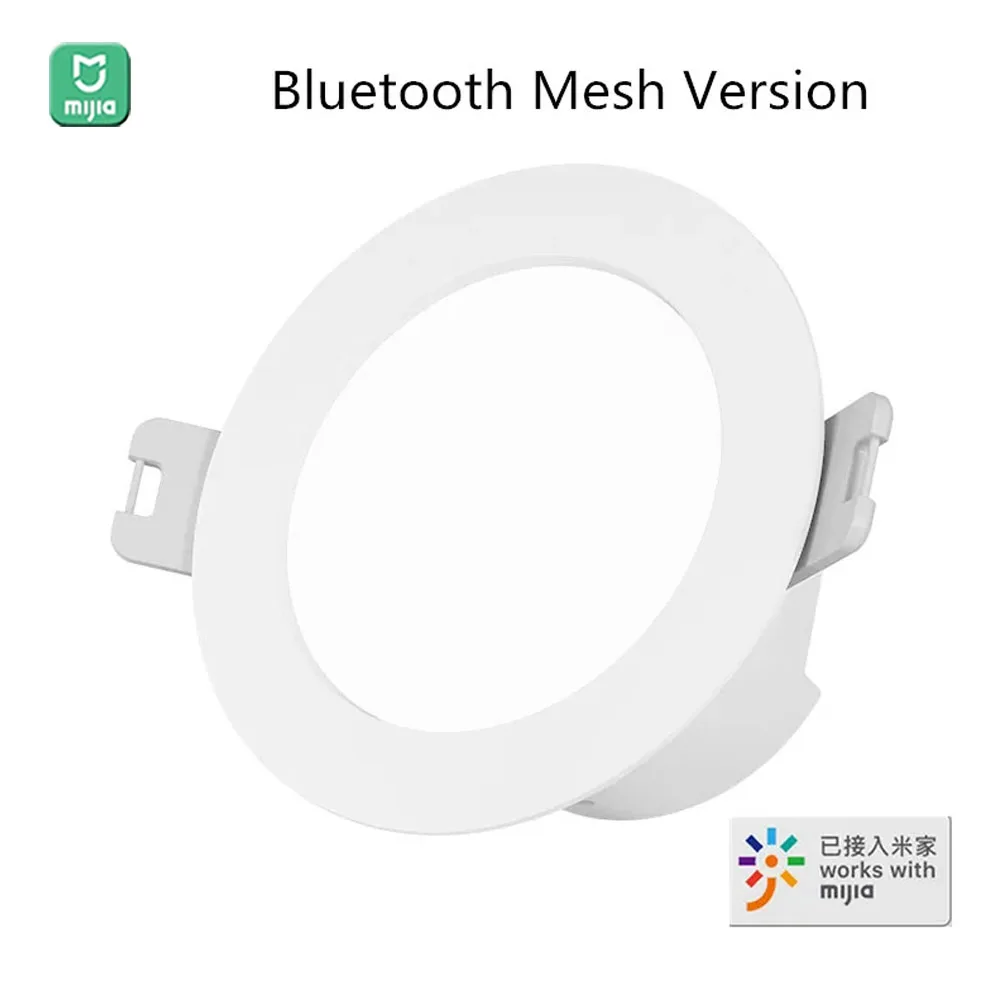 Imagem -02 - Mijia-smart Bluetooth Led Mesh Downlight Controlado por Voz Controle Remoto Ajustar a Cor Lâmpada de Temperatura