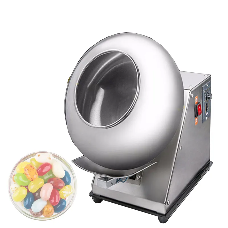 Commercial Electric Peanut Sugar Coating Machine Stainless Steel Chocolate Coater Polishing Machine