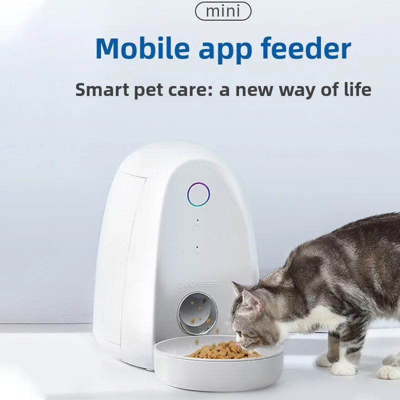 Rechargeable WiFi Automatic Cat Feeder Timing Quantitative Pet Smart Food Dispenser for Cats Dogs
