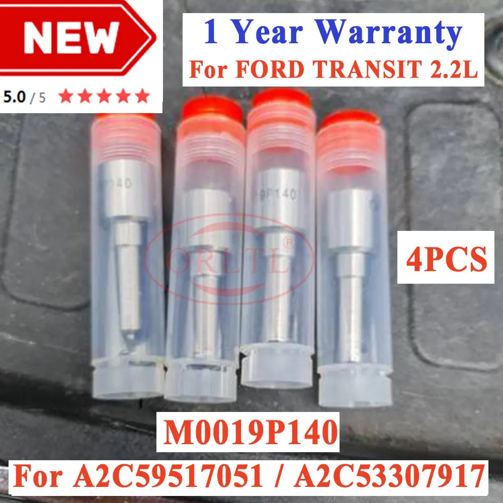 

4 PCS M0019P140 DLLA140PM0019 Fuel Injector A2C59517051 A2C53307917 New Nozzle BK2Q-9K546-AG CK4Q-9K546-AA BK2Q-9K546-AE