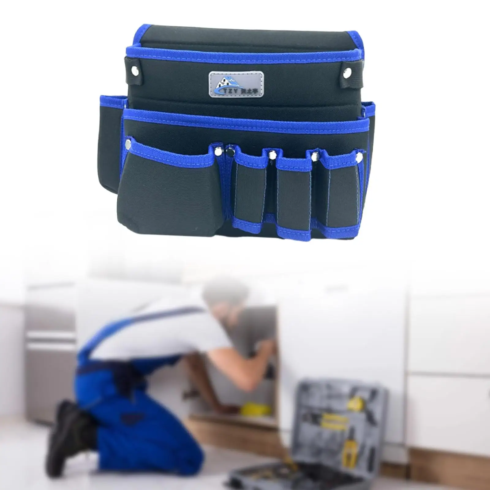 Bolsa para cinturón de herramientas de cintura, soporte para herramientas profesionales, práctica para carpinteros