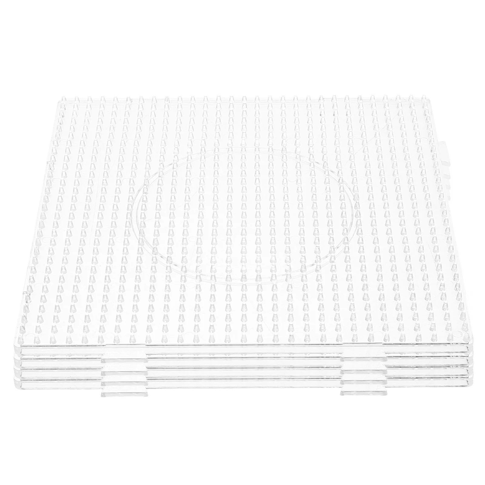 4 pezzi di grandi tavole quadrate in acrilico trasparente per progetti di artigianato fai-da-te, strumento di apprendimento per bambini e ragazzi, sviluppo delle capacità motorie fini