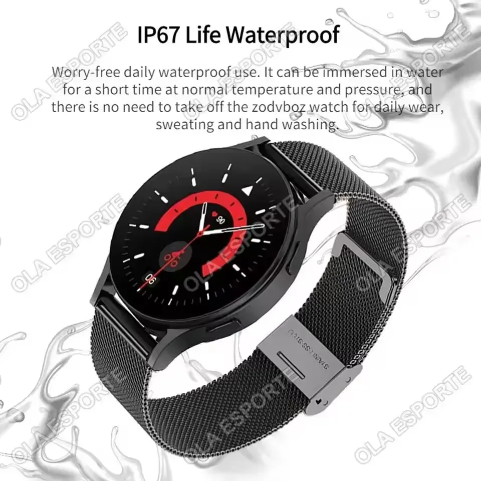Nowy Smartwatch 1.32 cala Ekran HD AMOLED Połączenia Bluetooth Monitorowanie Zdrowia Budzik Modny Zegarek Damski Męski Dla Androida IOS