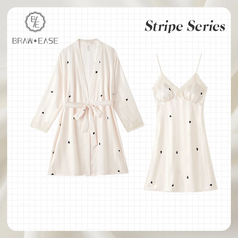 

Nightdress Ice Silk Women's Lace Pajamas Cute Sexy Style Comfortable Natural Material Skin-Friendly Sling Brace Female Nightwear