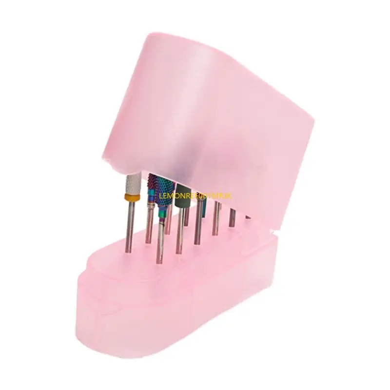 M4YA 12 holes Nagelboor opbergdoos nagelboorbits houder nagelboorbits