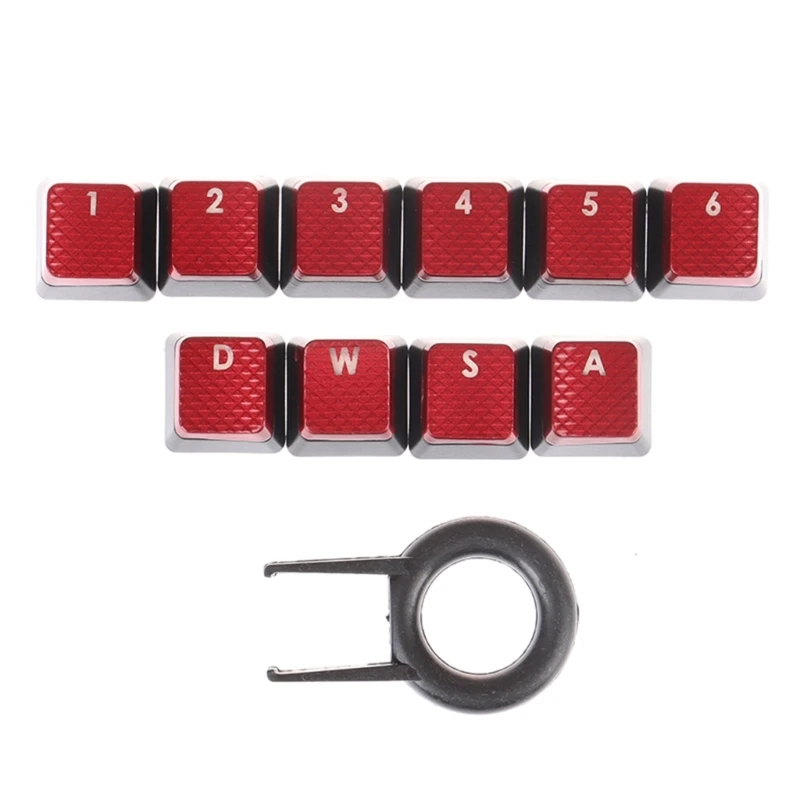 Teclas retroiluminadas antideslizantes, 10 teclas, para interruptores teclado mecánico para jugar K70 RGBK70 K95 K90