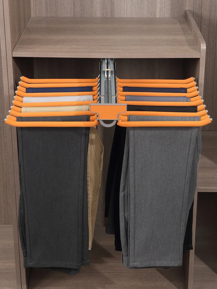 Household wardrobe built-in slide rails, top trousers, drawers, side trousers, storage racks, hardware accessories