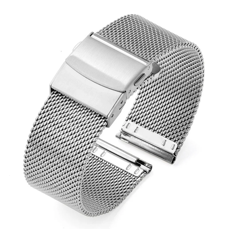

12mm 14mm 16mm 18mm 20mm 22mm Quick Release Milanese Watch Strap Metal Watch Buckle Watch Band for Universal Watch Bracelet