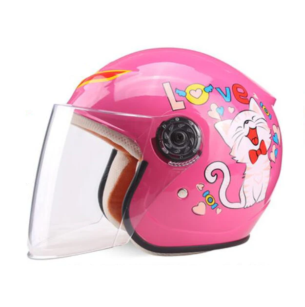 Children\'s Helmet  Motorcycle Child Protective Cap Electric Car Four Seasons Cartoon Cute Child Safety Helmet