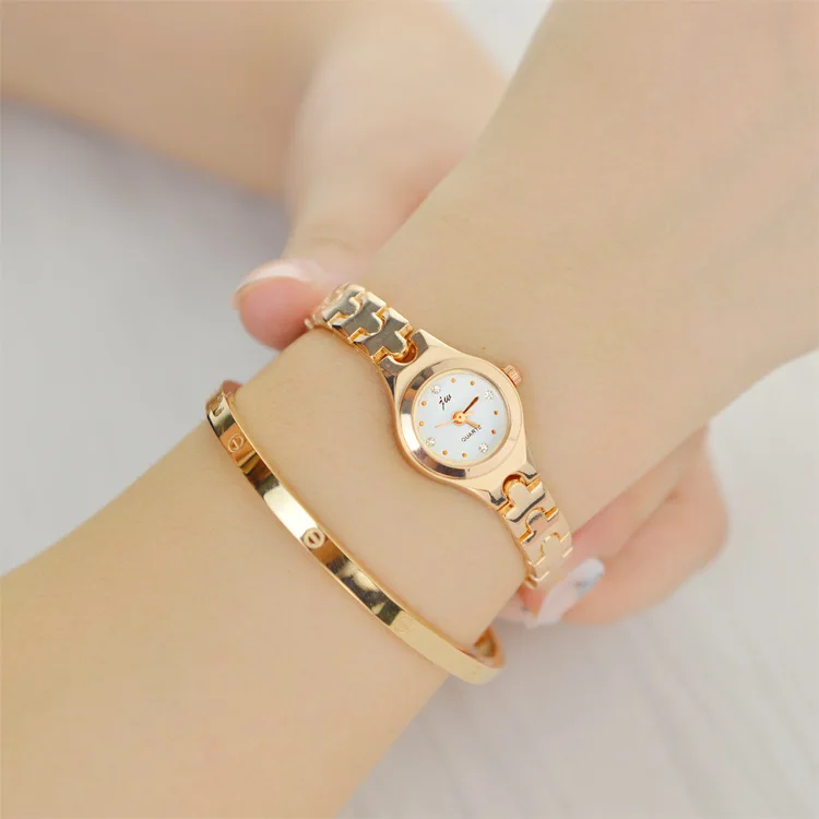 New Fashion Womens Watch New Rose Gold Silver Ladies Bracelet Watch Quartz Jw Dress Wristwatch Feminino Reloj Mujer Kol Saati