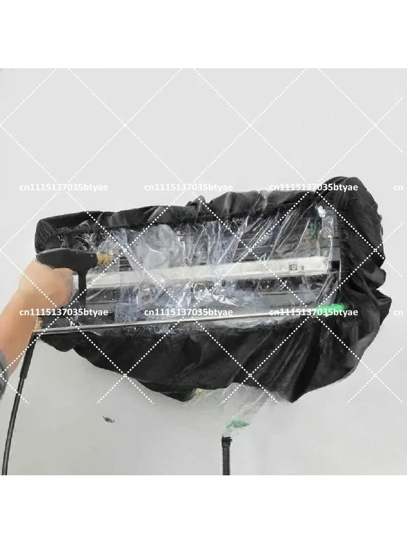 Split AC Cleaning Cover Bag Waterproof Washable Protector for Wall Mounted Unit with Drain Pipe Reusable