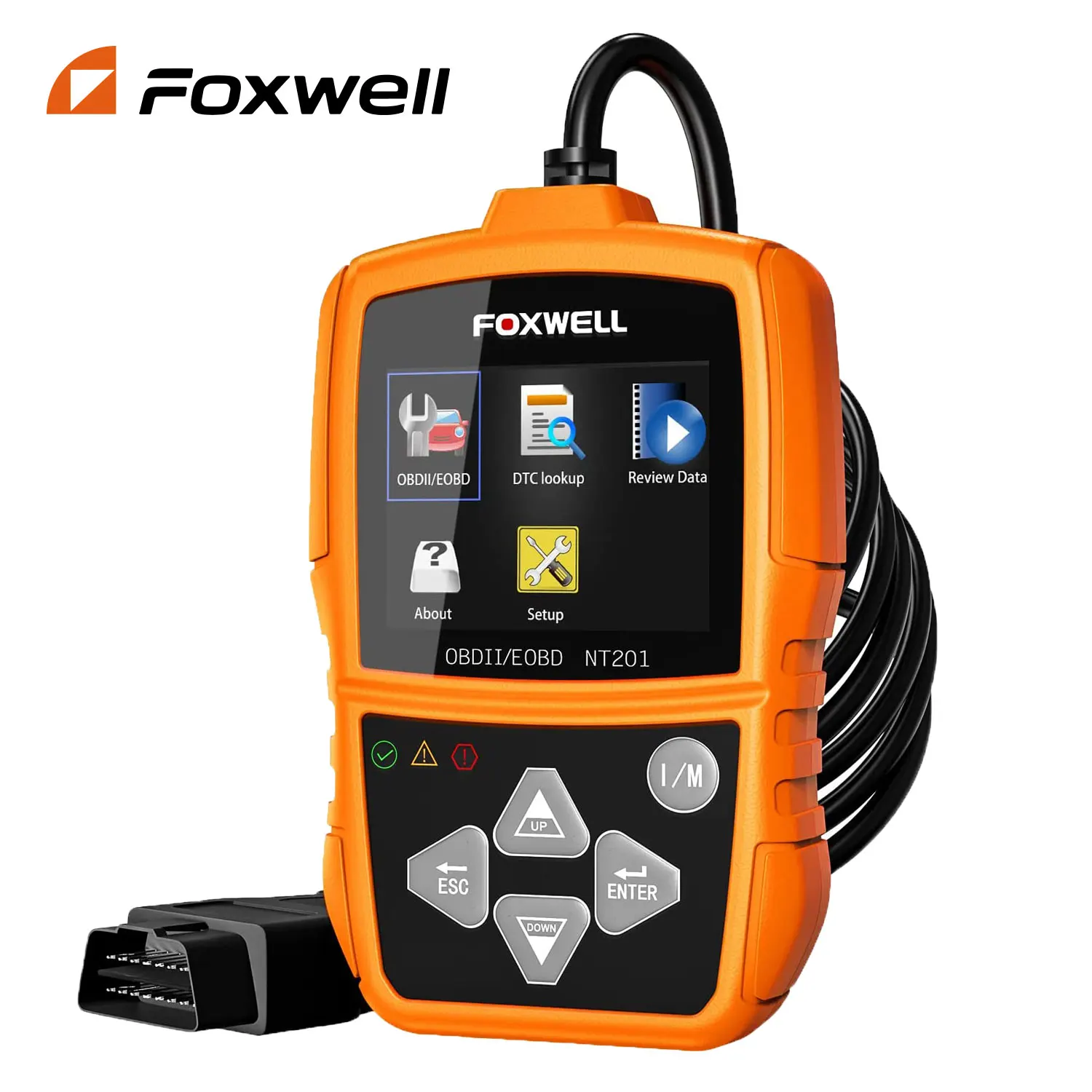 

Foxwell NT201 OBD2 Automotive Scanner Check Engine Light Professional Car Code Reader OBD II Car Diagnostic Scan Tool PK ELM327