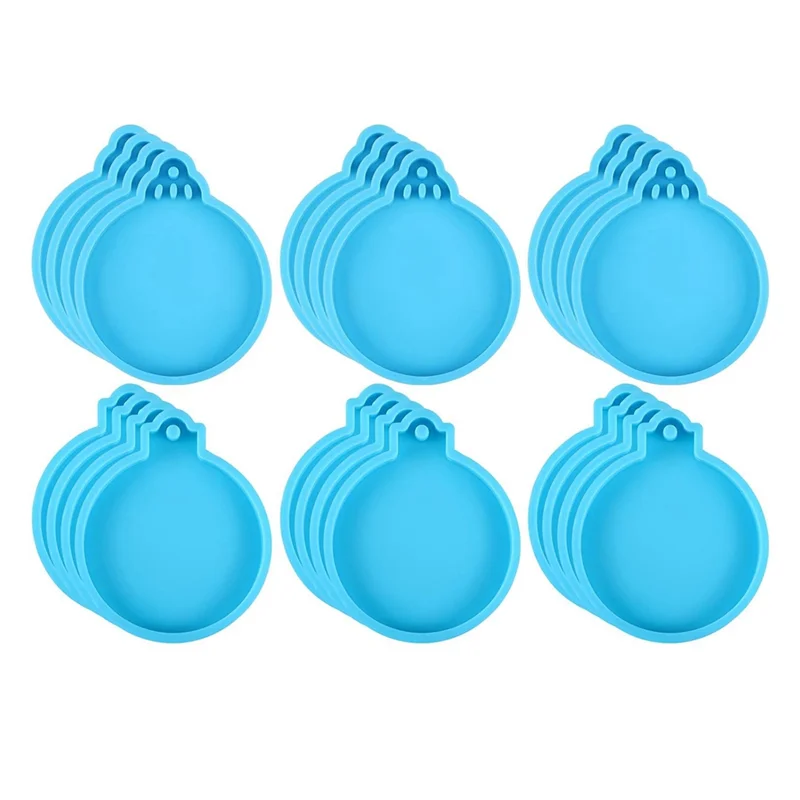 

24 шт. формы из смолы, 2 стиля, круглые силиконовые формы для эпоксидной смолы, литейные формы с веревкой, форма для рождественских украшений-A05I