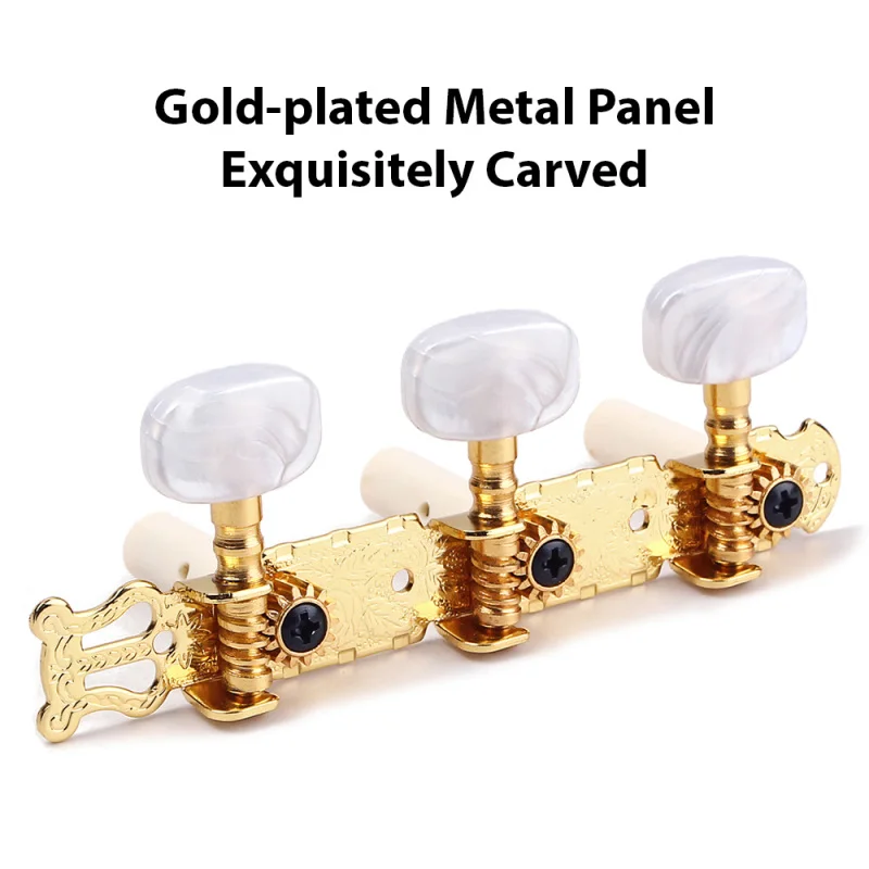 1Pair Professional Guitar Tuning Pegs Classical Guitar String Tuning Pegs Machine Guitar Accessories Left Right 3L3R Tuners Keys