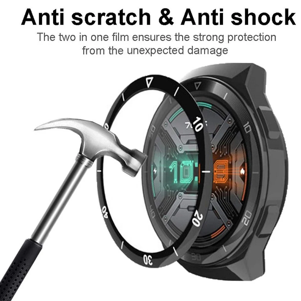 Película protectora compuesta curvada 3D para Huawei Watch GT2E, Protector de pantalla resistente a los arañazos, accesorios