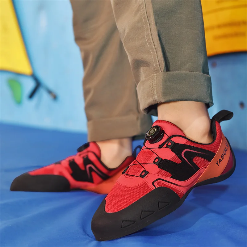 

Professional Rock-Climbing Shoes man Indoor Climbing Shoes Anti Slip Entry-level Rock-Climbing Bouldering Training Shoe Rubber