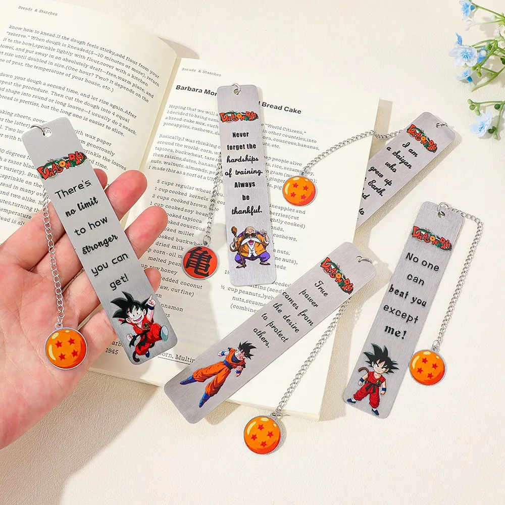 

Dragon Ball Metal Bookmark Goku Anime Lover Collection Merch Stuff Reading Lover Book Accessory Birthday Gift for Friend