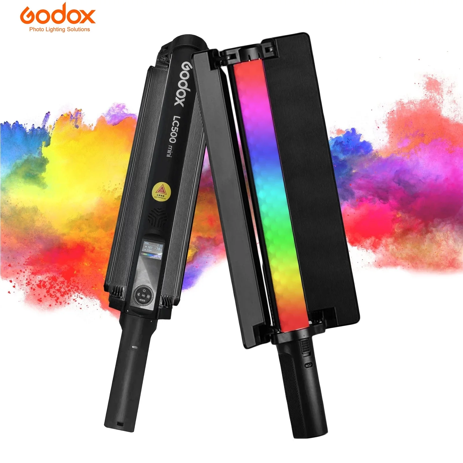 

GODOX MINI LC500R 20W RGB Handheld Photography Lamp Built in CRI≥95 2500K-8500K Dimmable 15 FX Effects Support Wireless Remote