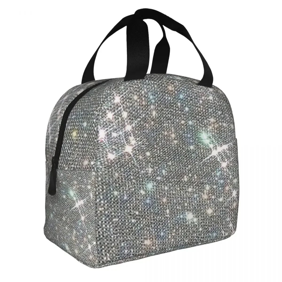 All That Glitters Insulated Lunch Bags Waterproof Picnic Bags Thermal Cooler Lunch Box Lunch Tote for Woman Work Kids School