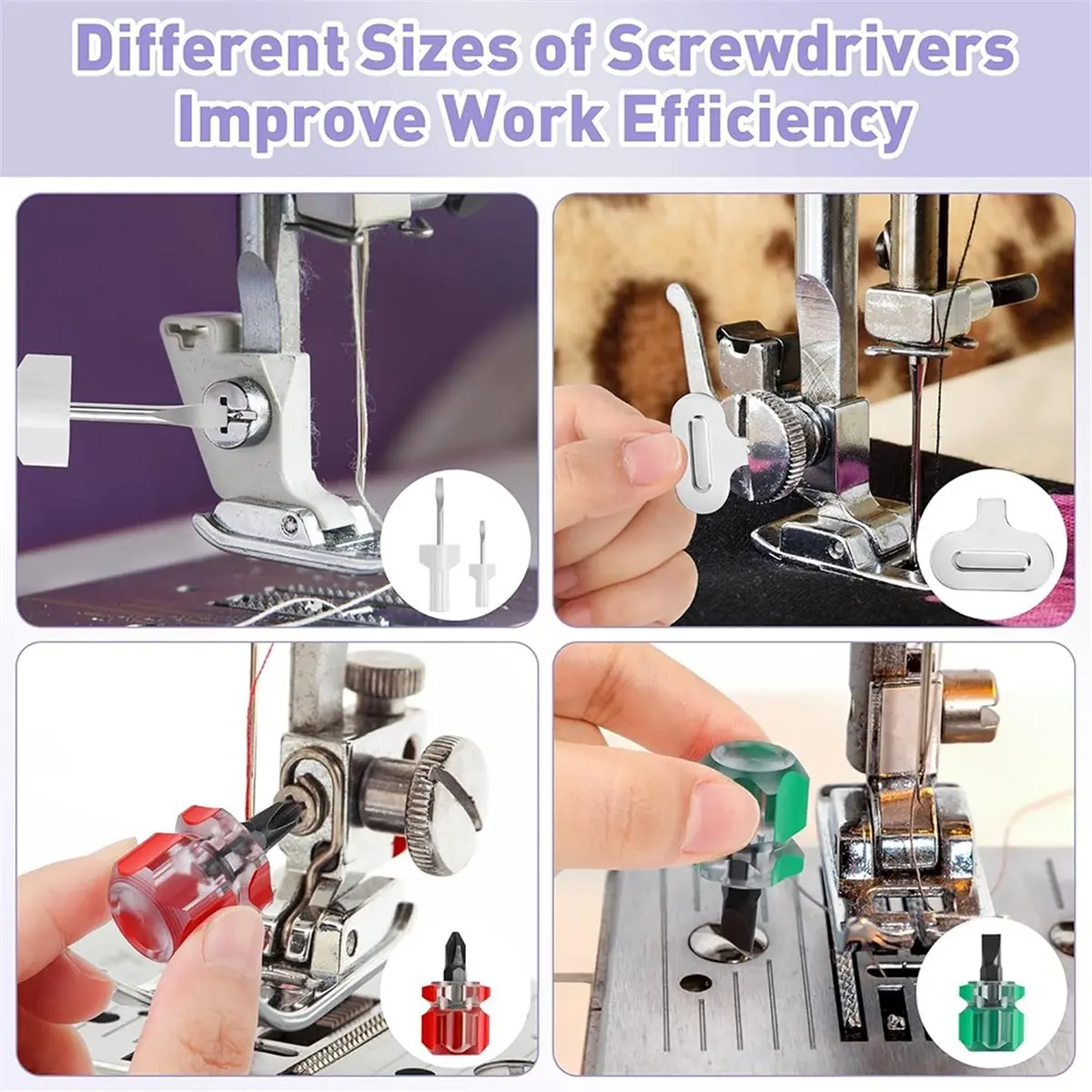 【2026 TOP Global】▼△◑36 Pcs Sewing Machine Cleaning Kit Including Silicone Dense Hair Cleaning Brush, Tweezers, 2-Headed Brush, S